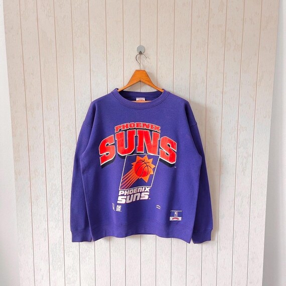 Vintage 90s Phoenix Suns Sweatshirt: Nutmeg Mills NBA Purple