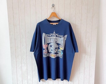 ヴィンテージ 90年代 ダラス カウボーイズ Tシャツ - NFL フットボール ブルー - ヘインズ/ サイズ XXL