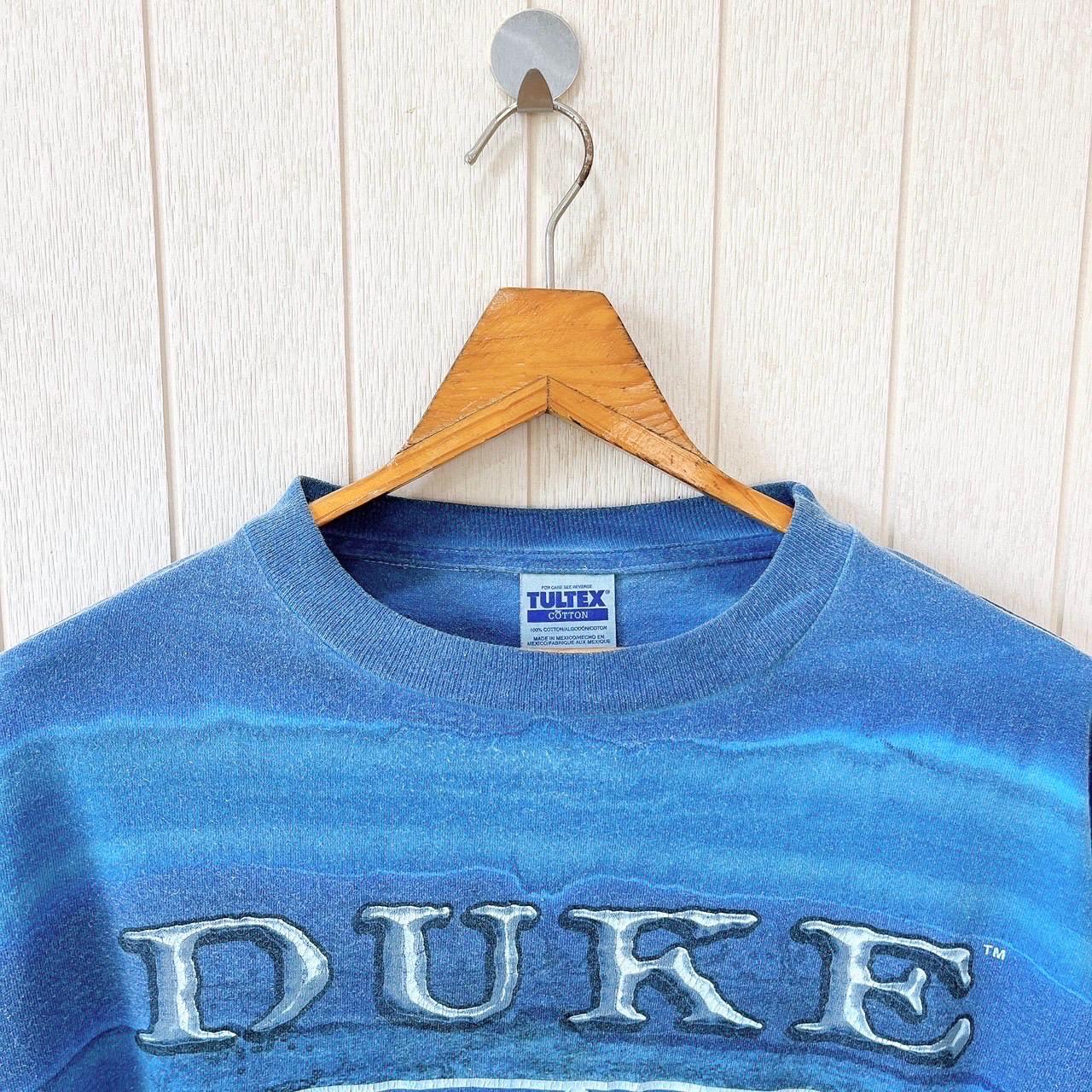 Vintage 1990s Duke University T-shirt/ NCAA Blue Devils/ Tultex