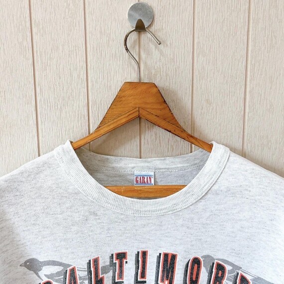 Vintage 90s Baltimore Orioles T-shirt: Garan USA Made MLB Tee