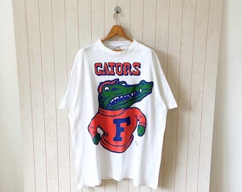 Vintage 90s Florida Gators T-Shirt: AmeriTees NCAA Gray XL