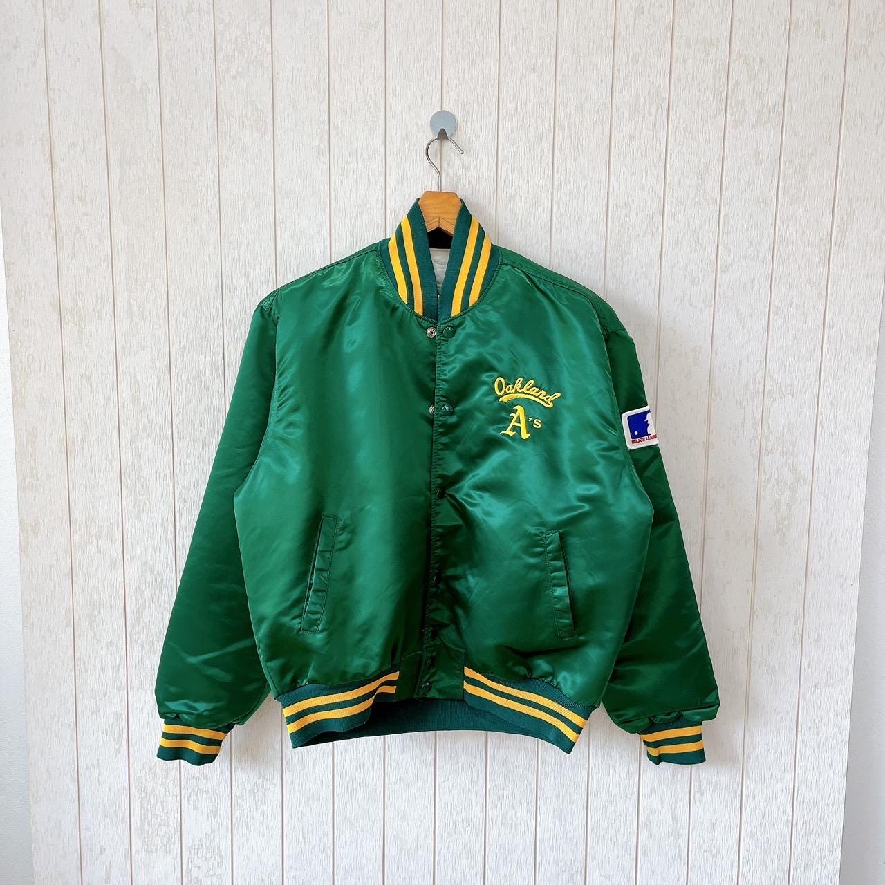 Vintage 90s Oakland Athletics Bomber Jacket - MLB A's - Size L - Etsy
