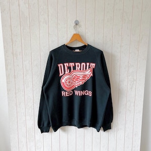 Vintage 90s Detroit Red wings sweatshirt/ vintage Red wings NHL sweatshirt/ vintage Jerzees made in USA sweatshirt/ size XXL