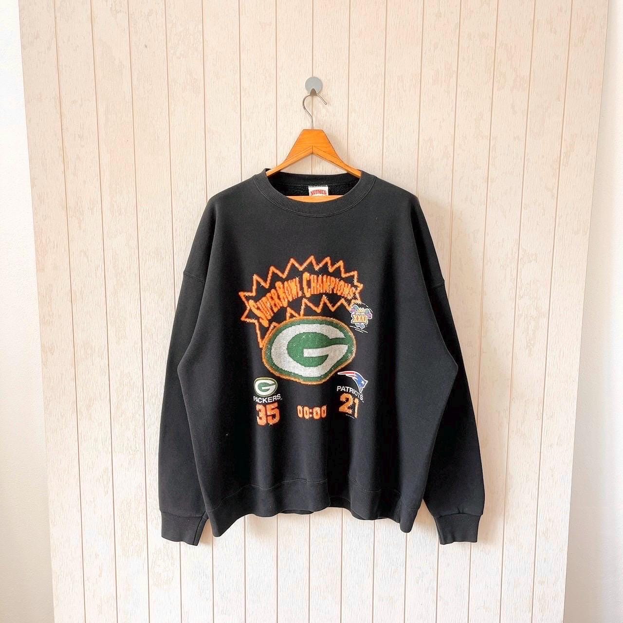 Vintage 90s Green Bay Packers Sweatshirt: Nutmeg Mills NFL XXL 