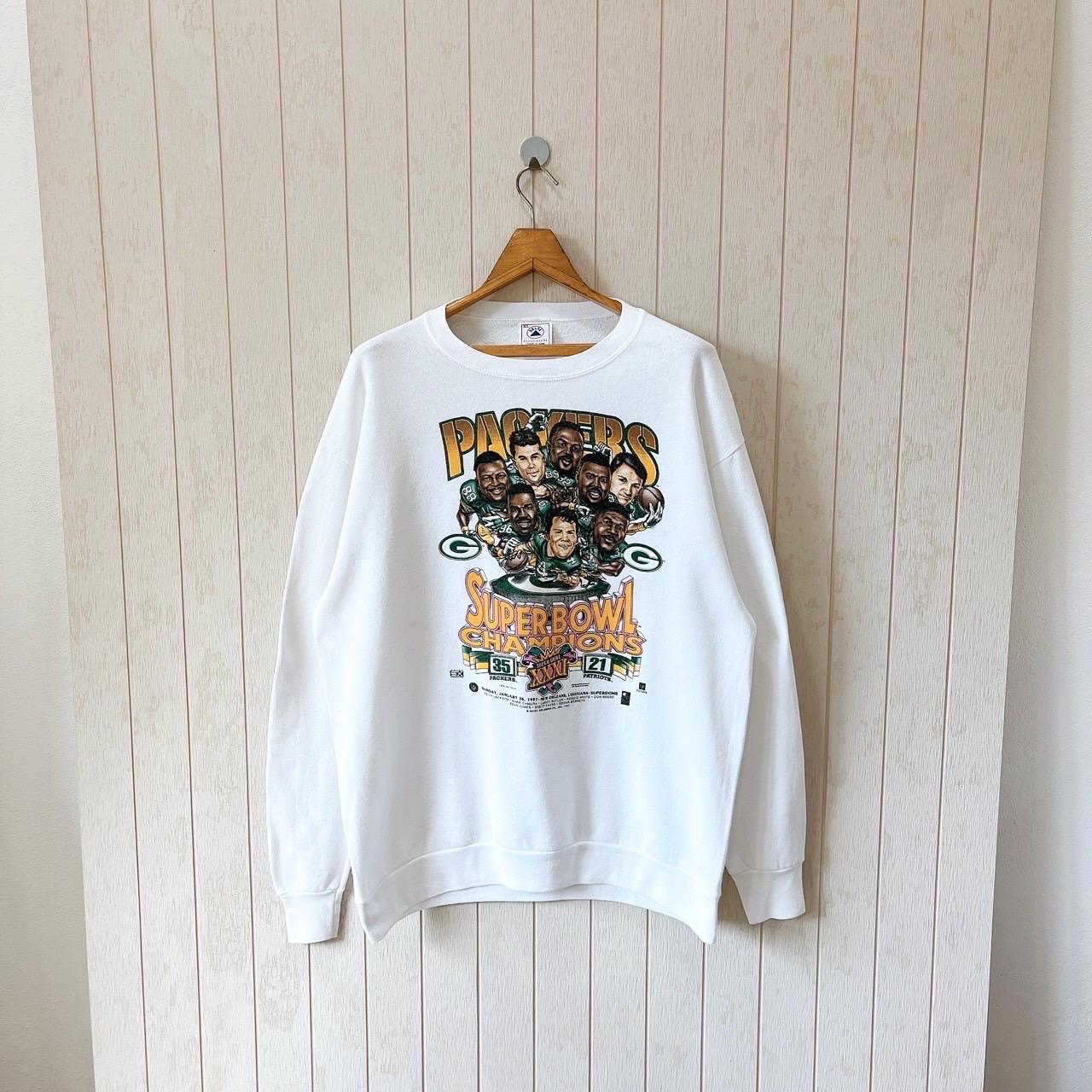 Vintage 90s Green Bay Packers Sweatshirt: Caricatures NFL, Delta