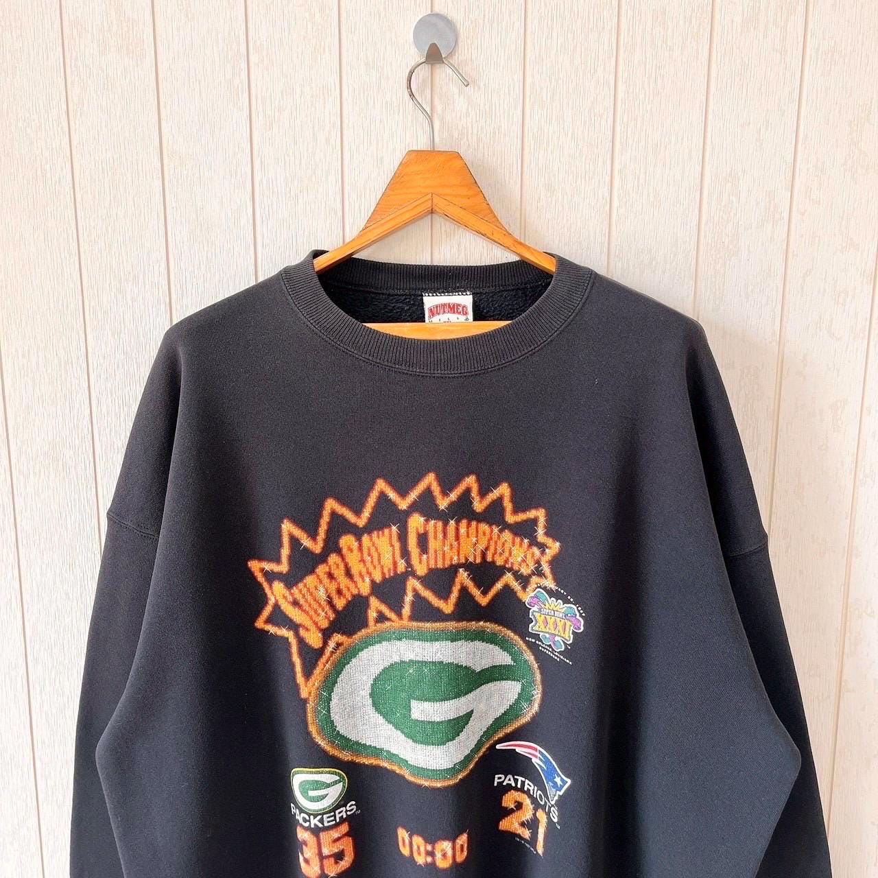 Vintage 90s Green Bay Packers Sweatshirt: Nutmeg Mills NFL XXL 