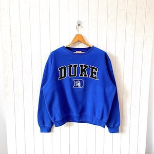 Vintage 00s Duke University sweatshirt/ Vintage 00s Blue devils NCAA sweatshirt/ vintage Stadium athletics sweatshirt/ size L