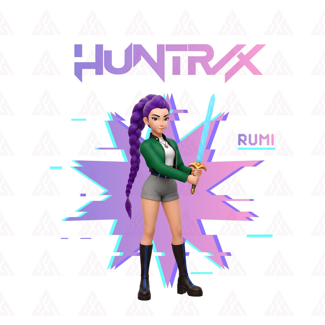 Hantrix Rumi HUNTRIX Rumi : K-pop Demon Hunter Solo Art PNG - Etsy Canada