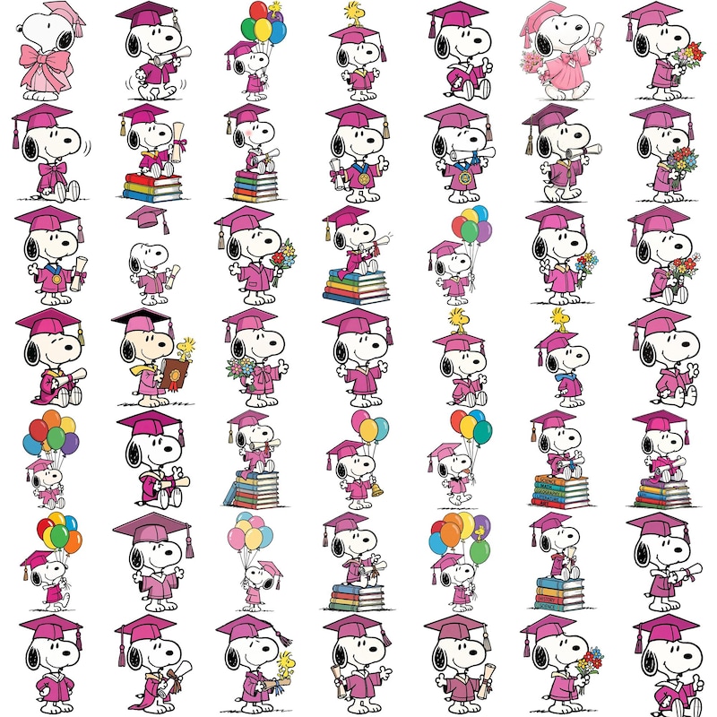 Snoopy Graduation Png - Etsy