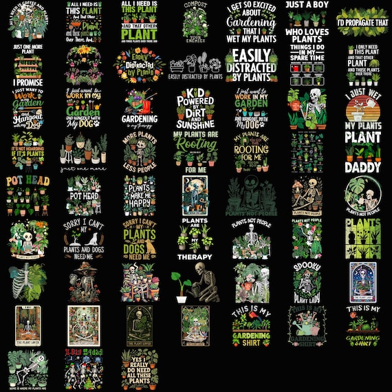 Plant Png Bundle, Garden Png Bundle, Plant Lover Png, Plant Mom Png, Plant Quote Png, Houseplant Png, Funny Plant Quote Png, Gardening Quote
