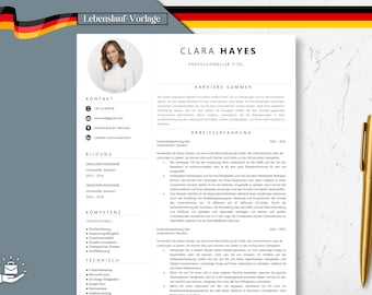 Lebenslauf Vorlage Word, Pages, Bewerbungsvorlage Deutsch, Lebenslauf Vorlage, Curriculum Vitae German, Ausbildung, Bewerbung, CV-Vorlage