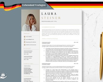 Bewerbungsvorlage Deutsch, Lebenslauf Vorlage Word und Pages, Lebenslauf Vorlage, Ausbildung, Professionelle Bewerbung German, CV Vorlage