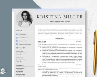 Professional Resume Template Word. CV Template Professional, Cv Design, Executive Resume Template, Clean Curriculum Vitae, Minimalist Blue