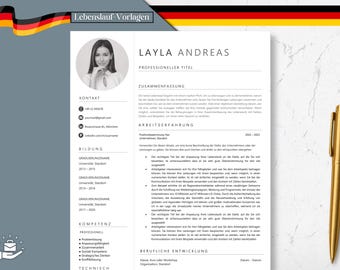 Lebenslauf Vorlage Pages, Bewerbungsvorlagen Deutsch, Professionelle Lebenslauf für Word und Pages, CV Moderne, Bewerbungsvorlage, Bewerbung