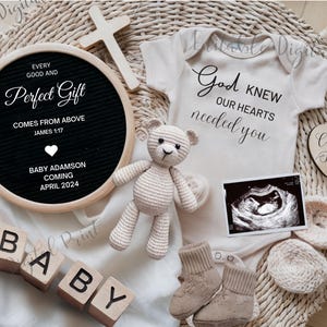 Einfache minimalistische Schwangerschaftsankündigung Digital Boho Gender Neutral Minimalist digital bearbeitbare Babyankündigung Social-Media-Vorlage