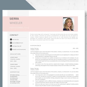 Resume Template, 3 Page, Word, Pages, CV Template, Professional Design, Executive Resume Template, Clean Curriculum Vitae, Minimalist, Free
