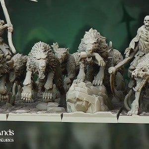 Highland Miniatures Dire Wolves Unit x15