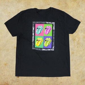 Vintage 90s ROLL STON Repeat Logo Frame Tee T-shirt Bootleg Unisex Tee