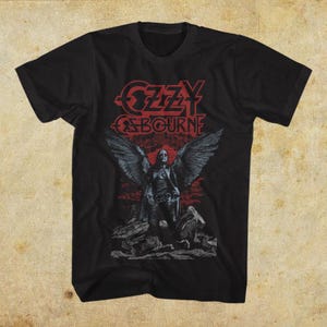 Vintage 90s Bootleg OZ ZY OSBOURRNE Angel Wings T-shirt Unisex Tee