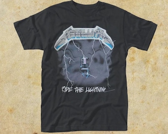 Vintage Metallica Ride the Lightning 1994 T-shirt Electric Chair