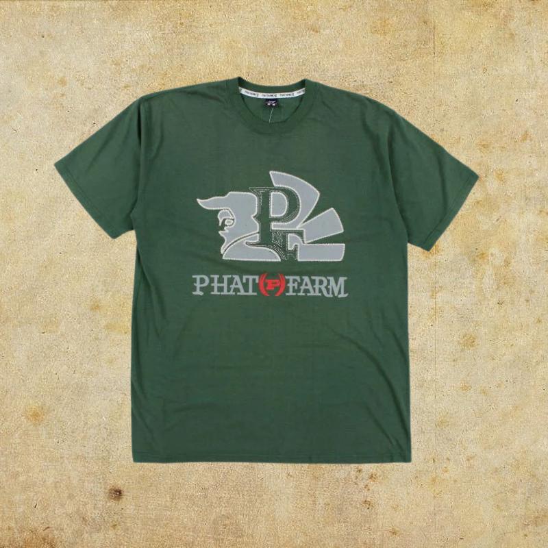 T-shirt Phat Farm Homme – Noir, Taille M – 100% Coton – Occasion Parfait état