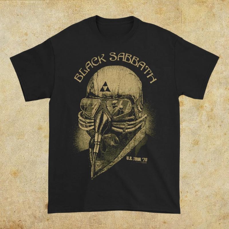 Camiseta Oficial De Black Sabbath US Tour '78 De Manga Corta