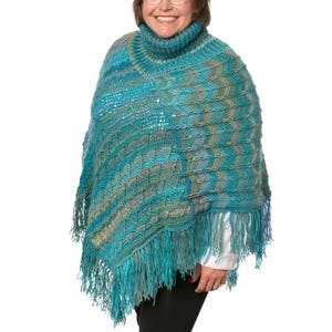 Crochet Perfect Poncho with Turtle Neck – Easy Pattern for Beginners