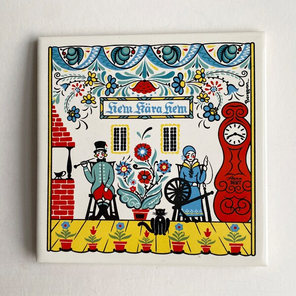 Swedish Berggren Originals 1965 Tile Hem Kara Hem (Home Sweet Home)