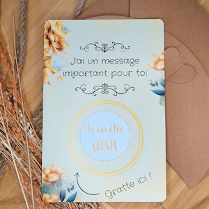 Cousin - Cartes a Gratter annonce grossesse