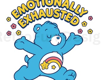 Care Be@rs SVG: Funny Mental Health Stickers