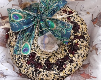 Big Wreath Birdseed Feeder - reinforced w/hanger - I pay shipping!