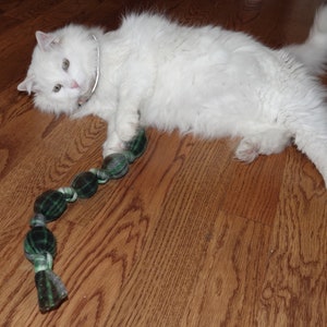 Organic Wild Catnip Cat Toy - Big Fleece Rope - This years fresh wild catnip - ships free!