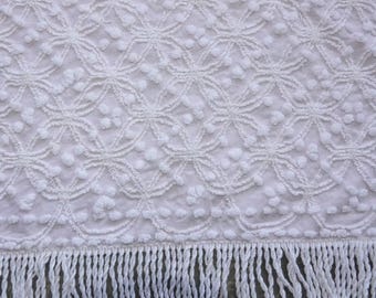 Vintage pale Pink double wedding ring & pops Cabin Crafts bedspread Ships Free!