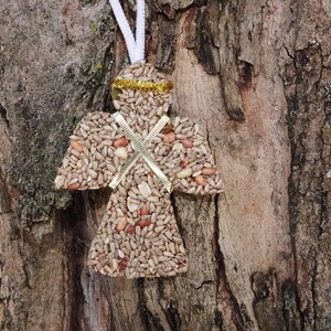 Angel Bird Seed Feeder Boxed Ornament with hanger, reinforced, Wreath Ships free!