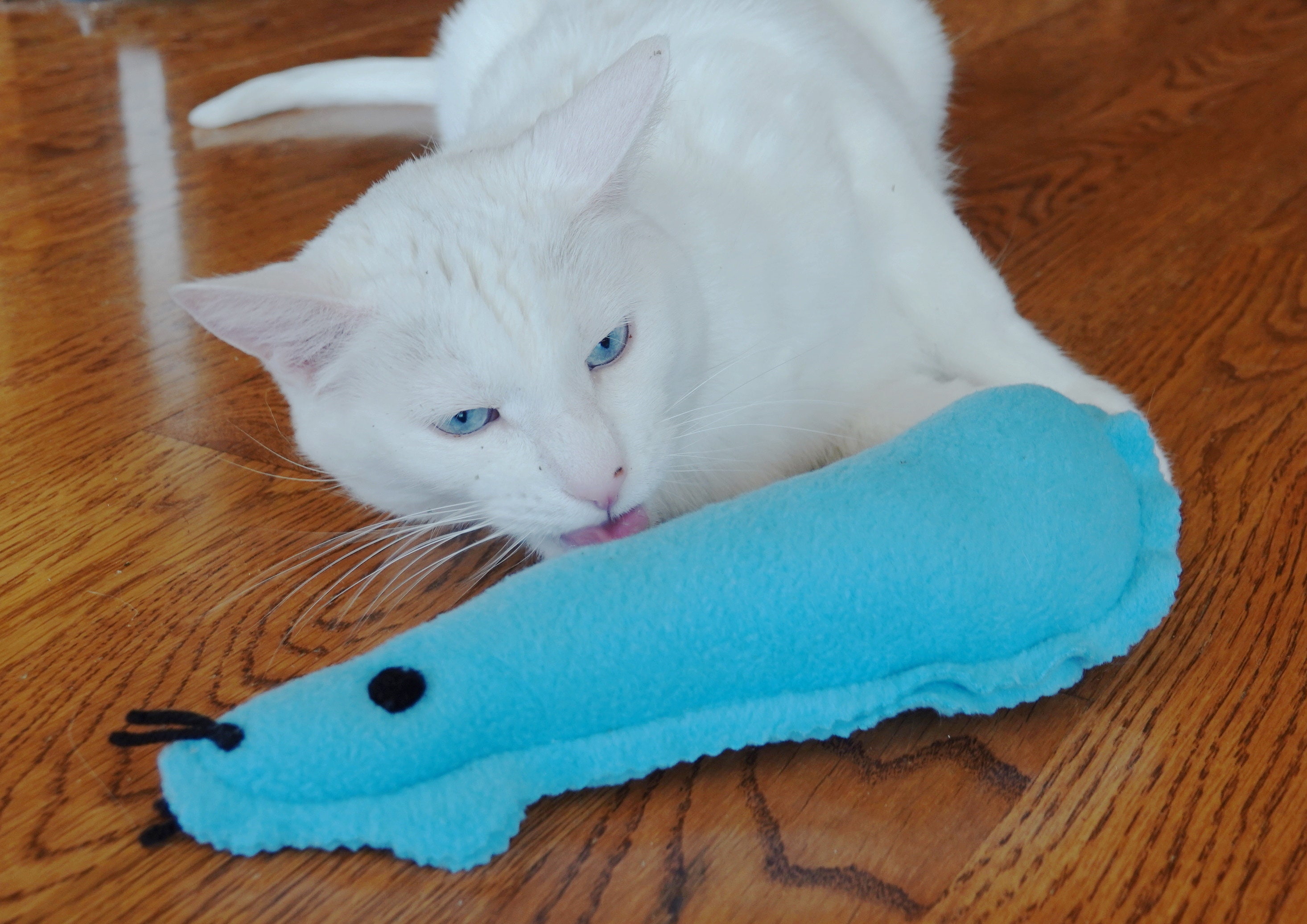 Organic Wild Catnip Cat Toy - Big Rat - Choose a color!