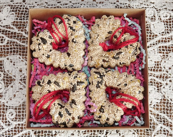 Hearts - Small Birdseed Feeders - 4 in box - options - I pay shipping