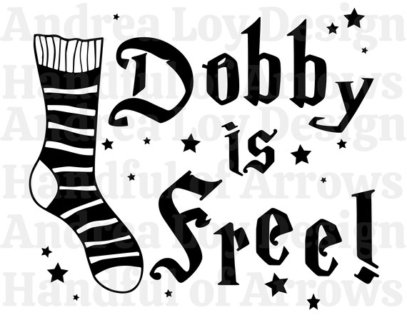Dobby Is Free Sock svg file | Etsy