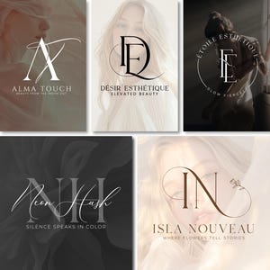Design de logotipo personalizado | Logotipo de monograma personalizado | Marca inicial de luxo | Logotipo minimalista desenhado à mão | Logotipo empresarial artístico elegante |