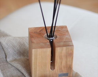 Difusor de presentes personalizado com gravação – Decoração minimalista com aroma de carvalho e aromas naturais, presente artesanal para casa, spa ou escritório