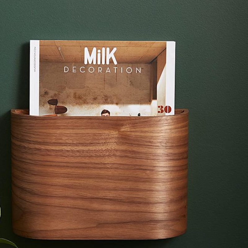 Walnut Magazine Rack Holder - Etsy