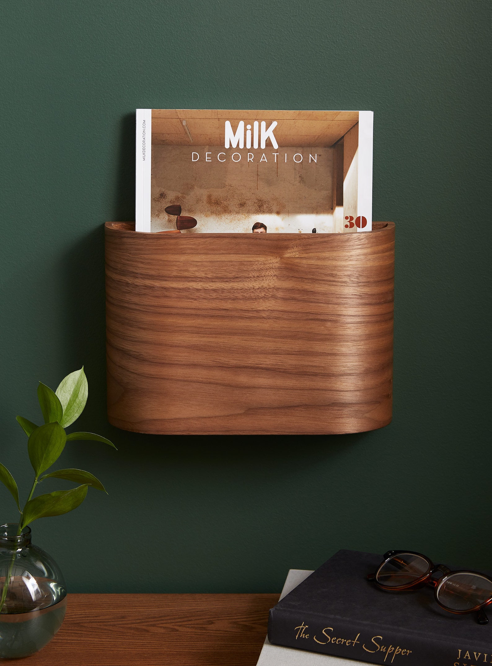 Magazine Rack Wall Hung Wooden Magazine Holder Etsy UK