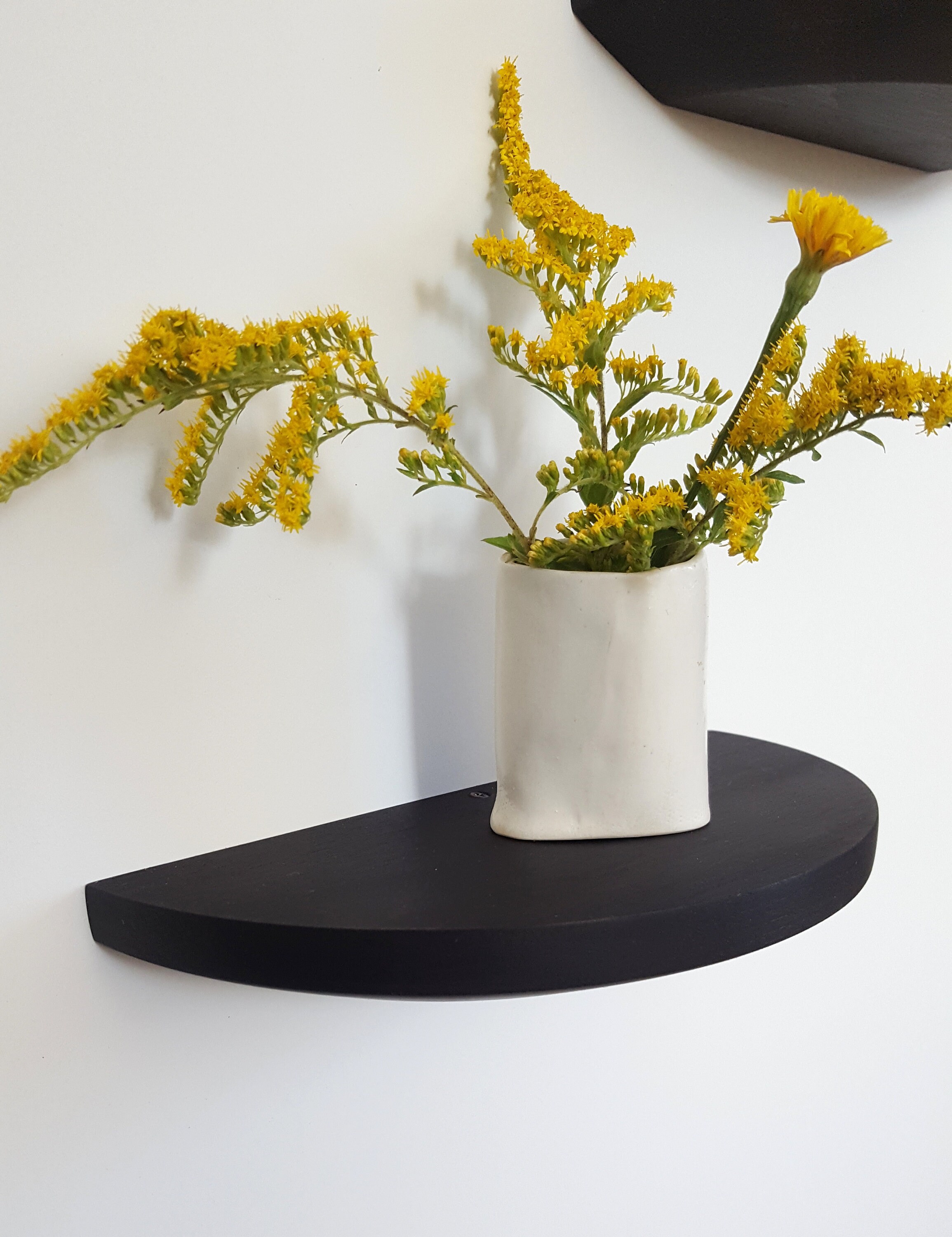 Ten Inch Half Round Floating Shelf Etsy