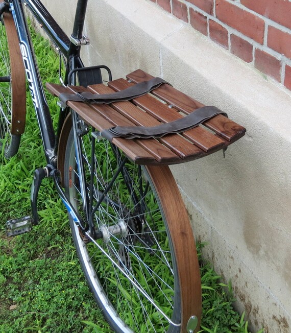 Eliptical wooden bike basket Etsy