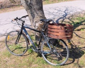 Bike Basket - Large Walnut Wood bike basket