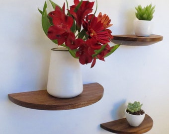 Set of three half round shleves