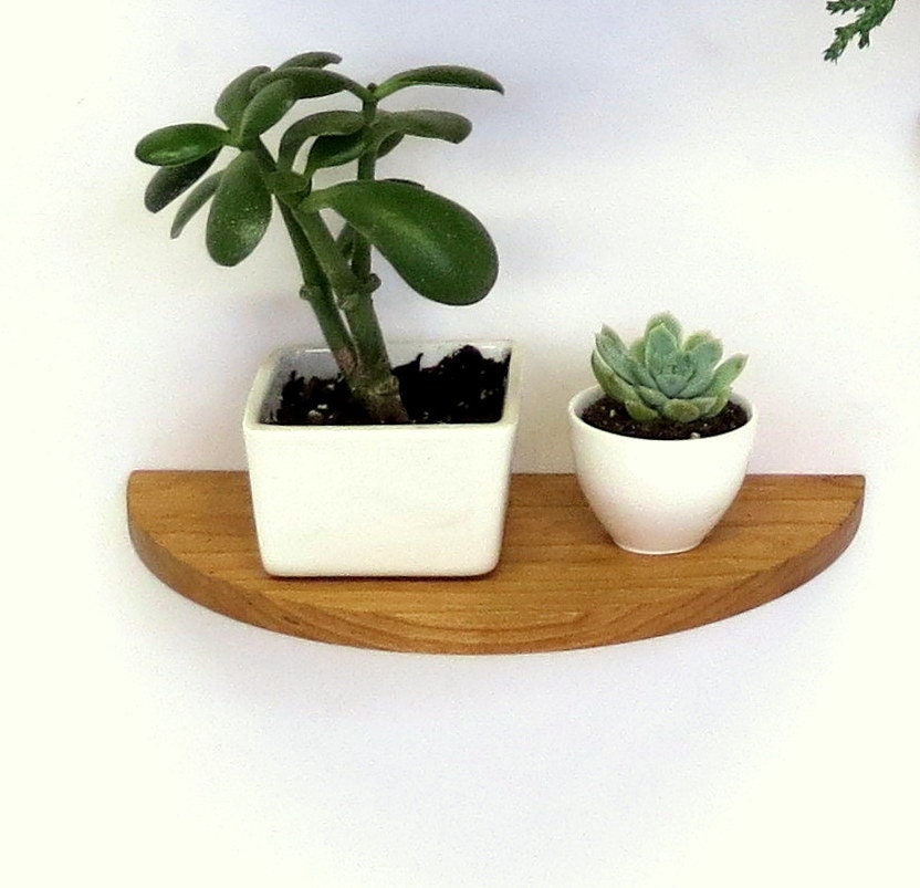 Ten Inch Half Round Floating Shelf Etsy
