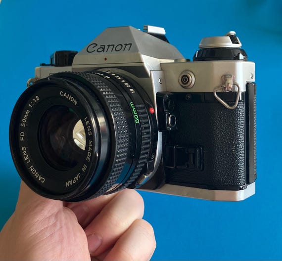 Canon AE-1 Program Film SLR Camera With 50mm FD Mount Lens - Etsy