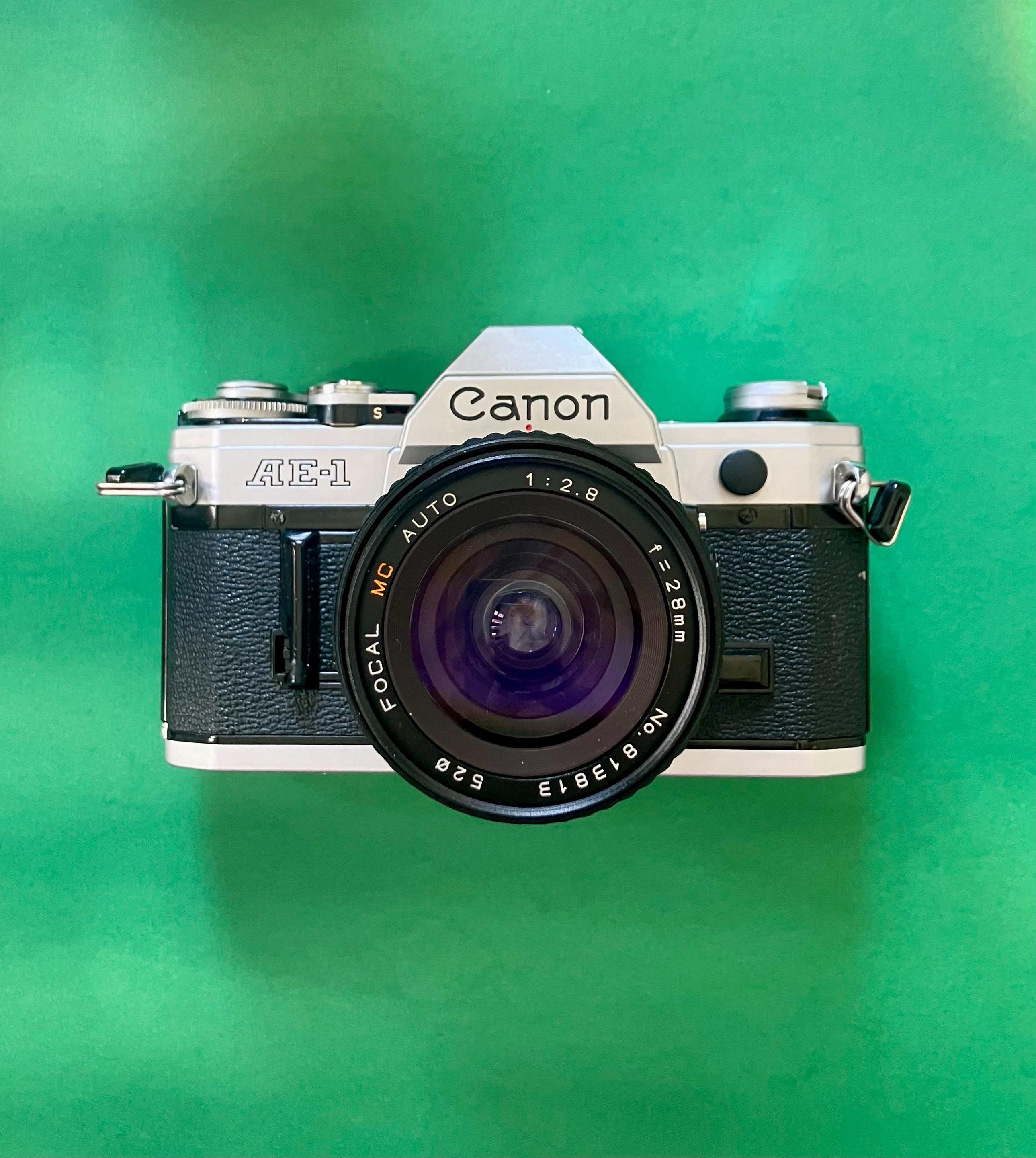 Canon AE-1 35mm Film SLR Camera With 28mm Lens - Etsy