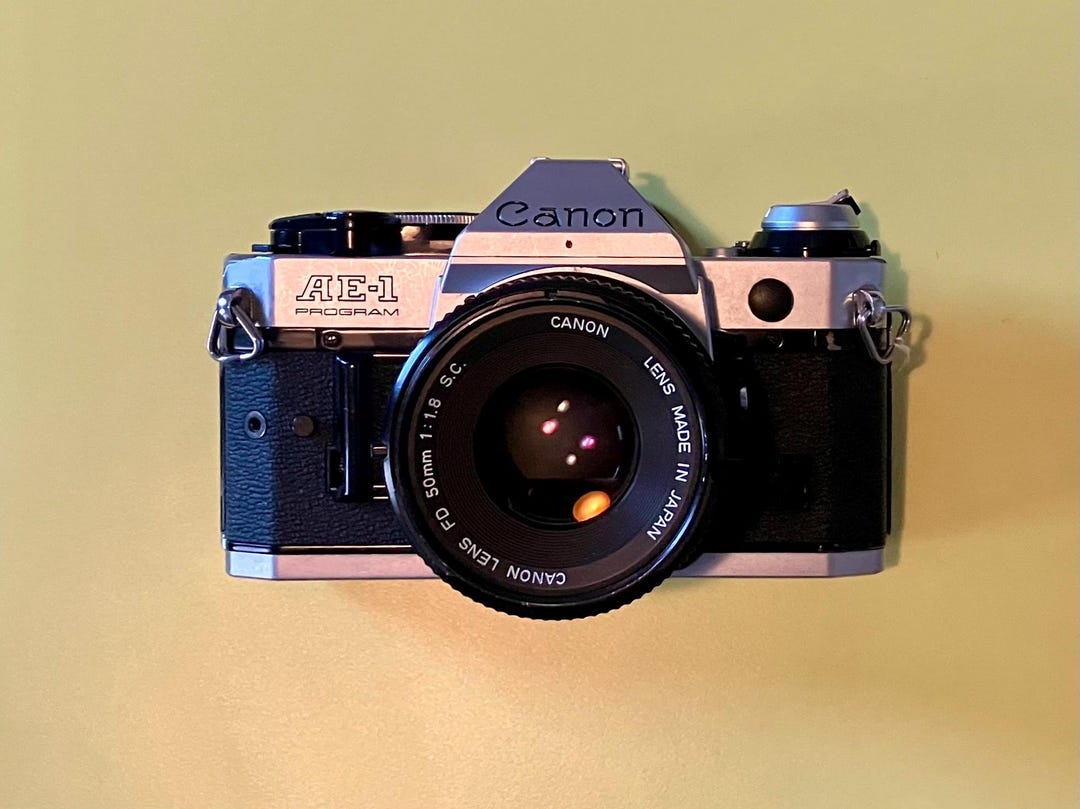 【完動品】 Canon AE-1 Program 50mm f1.8 s.c Amazon.com : USED Canon AE-1 with 50mm F1.8 : Electronics