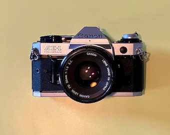 整備済】Canon AE-1 Program NFD 50mm f1.8 ｜04 Discover the versatile Canon AE-1 Program 50mm f/1.8 SC
